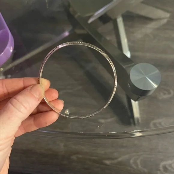 Vintage Sterling silver Aztec bracelet bangle - Picture 2 of 5